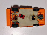 AJ's Winnwagen underside and plastic chassis showing rear drivetrain and guide