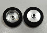 Wheels – 1960's vintage. 24mm dia. x 5.5mm wide. 15/16" X 7/32" 5-40 thread