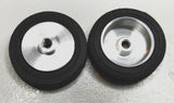 Wheels – 1960's vintage. 24mm dia. x 5.5mm wide. 15/16" X 7/32" 5-40 thread