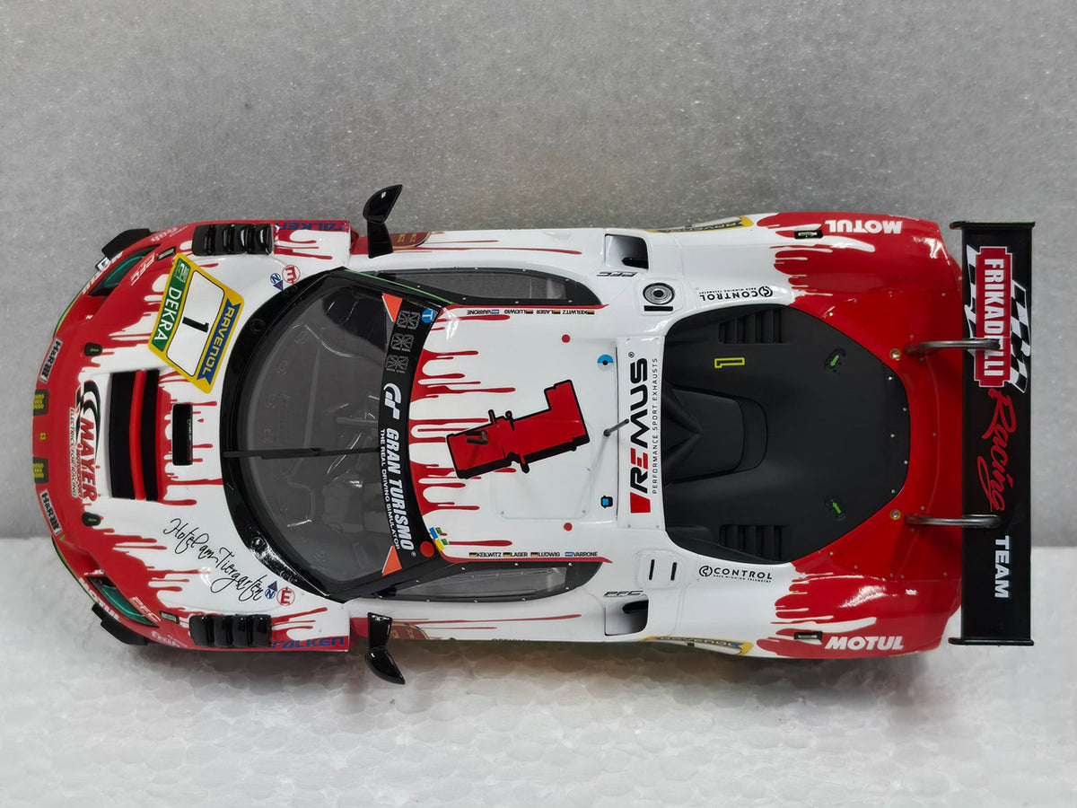 Carrera 23988 Ferrari 296 GT3 Frikadelli Racing No.1 top view