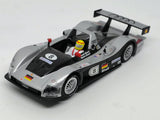 Actual Carrera Evolution 25418 Audi R8R 1999 Le Mans number 8 front three quarter