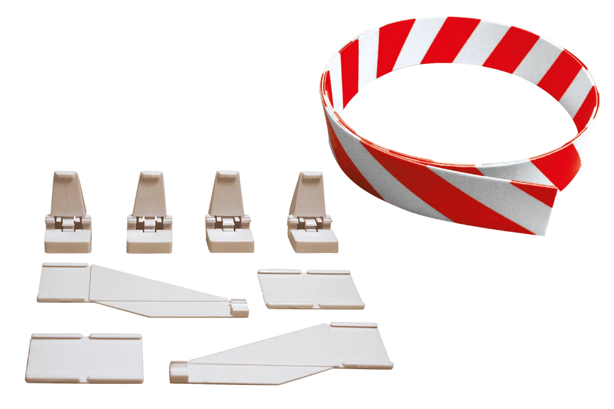 Carrera 85220 3 meter guardrail set with mounts connectors and end pieces
