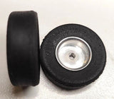 Tires – with Strombecker Cheater Slicks 1"& 1/8" X 7/16" thread axle