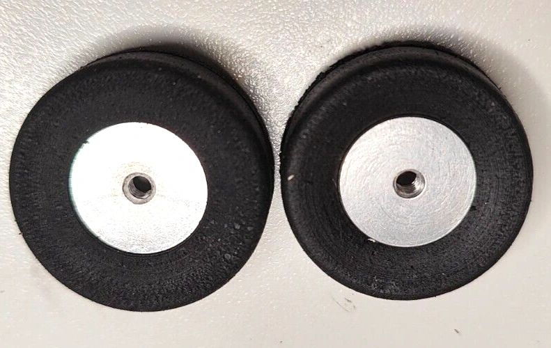 Tires – with Strombecker Cheater Slicks 1"& 1/8" X 7/16" thread axle