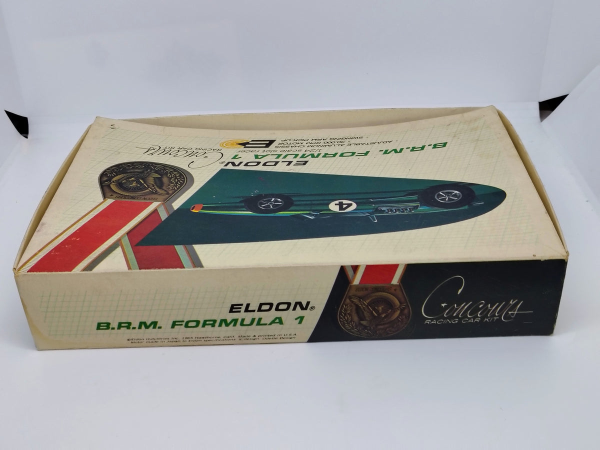 Vintage Eldon Concours BRM Formula 1 kit – actual contents and packaging