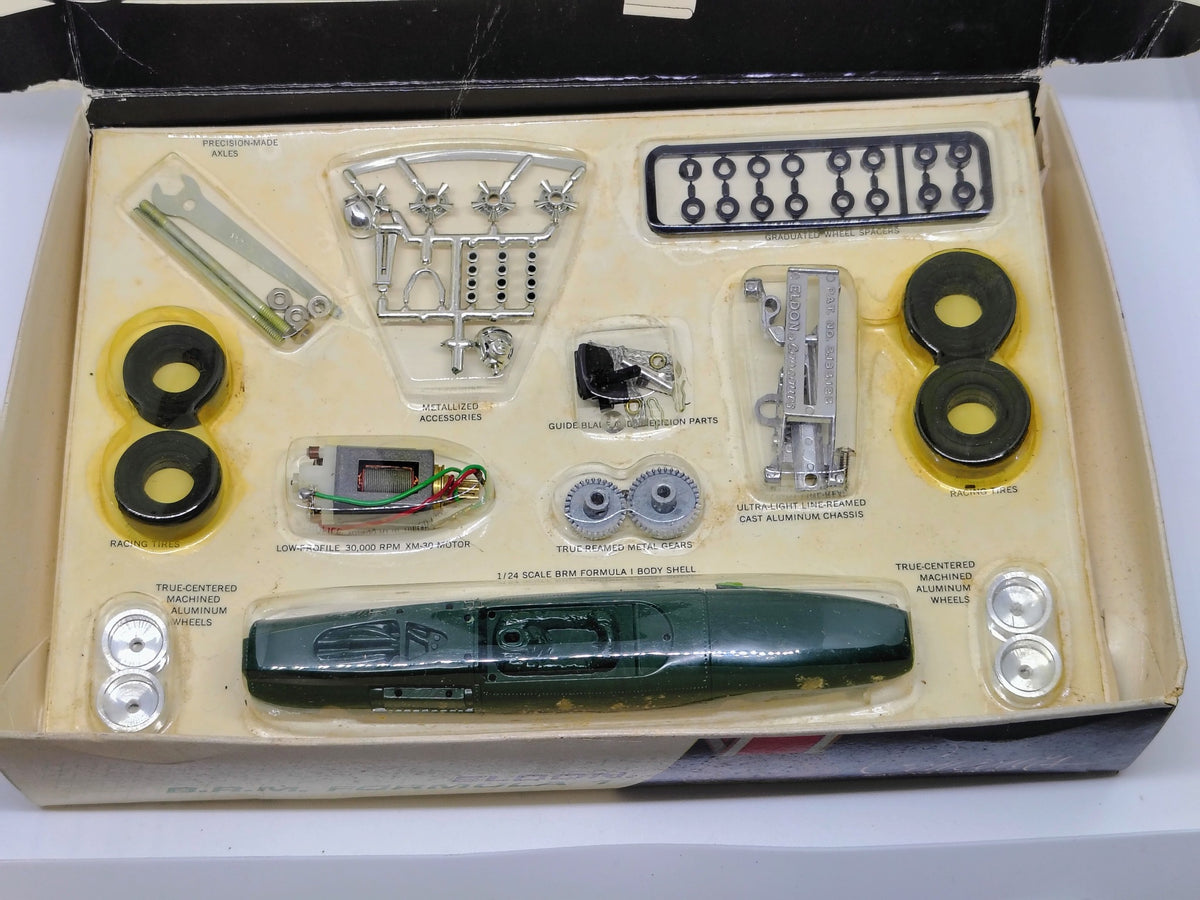 Vintage Eldon Concours BRM Formula 1 kit – actual contents and packaging