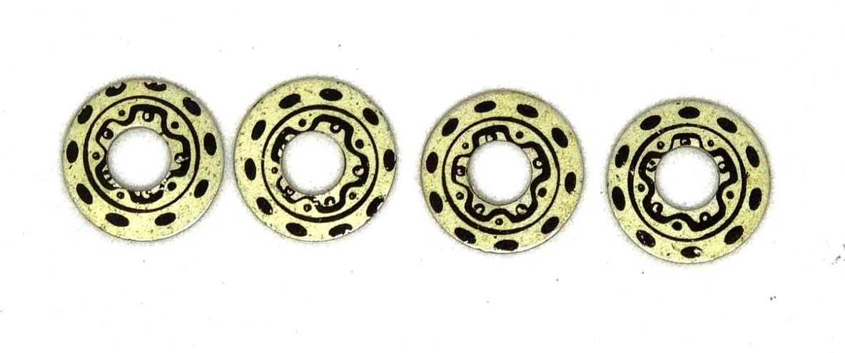 Wheel Inserts, Vintage Cobra aluminum .0475"OD .175"ID Set of four.