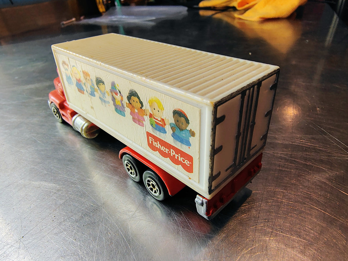 Fisher-Price Hot Wheels truck rear door and character advertising decals
