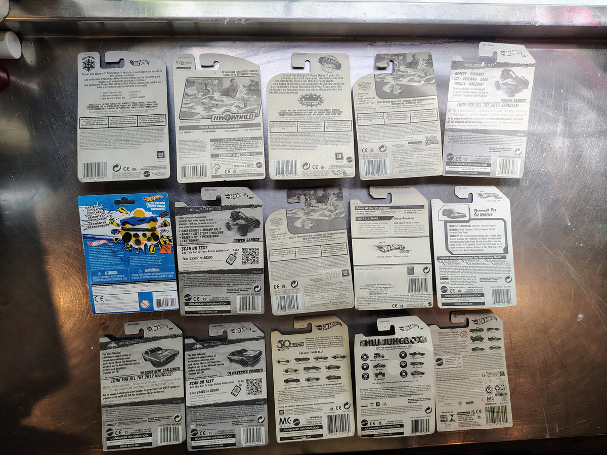 Models – Hot Wheels 15 Carded All Stars Racing Cars 2007 2012 Lot E additional photo