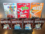 Models – Hot Wheels General Mills Cereal & Hershey's 7 Carded Cars Lot lot view