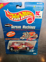 Actual included collectible 5: Hot Wheels electronic Talking Scream Machines Twin Mill featuring push-button racing-sounds and lights functio