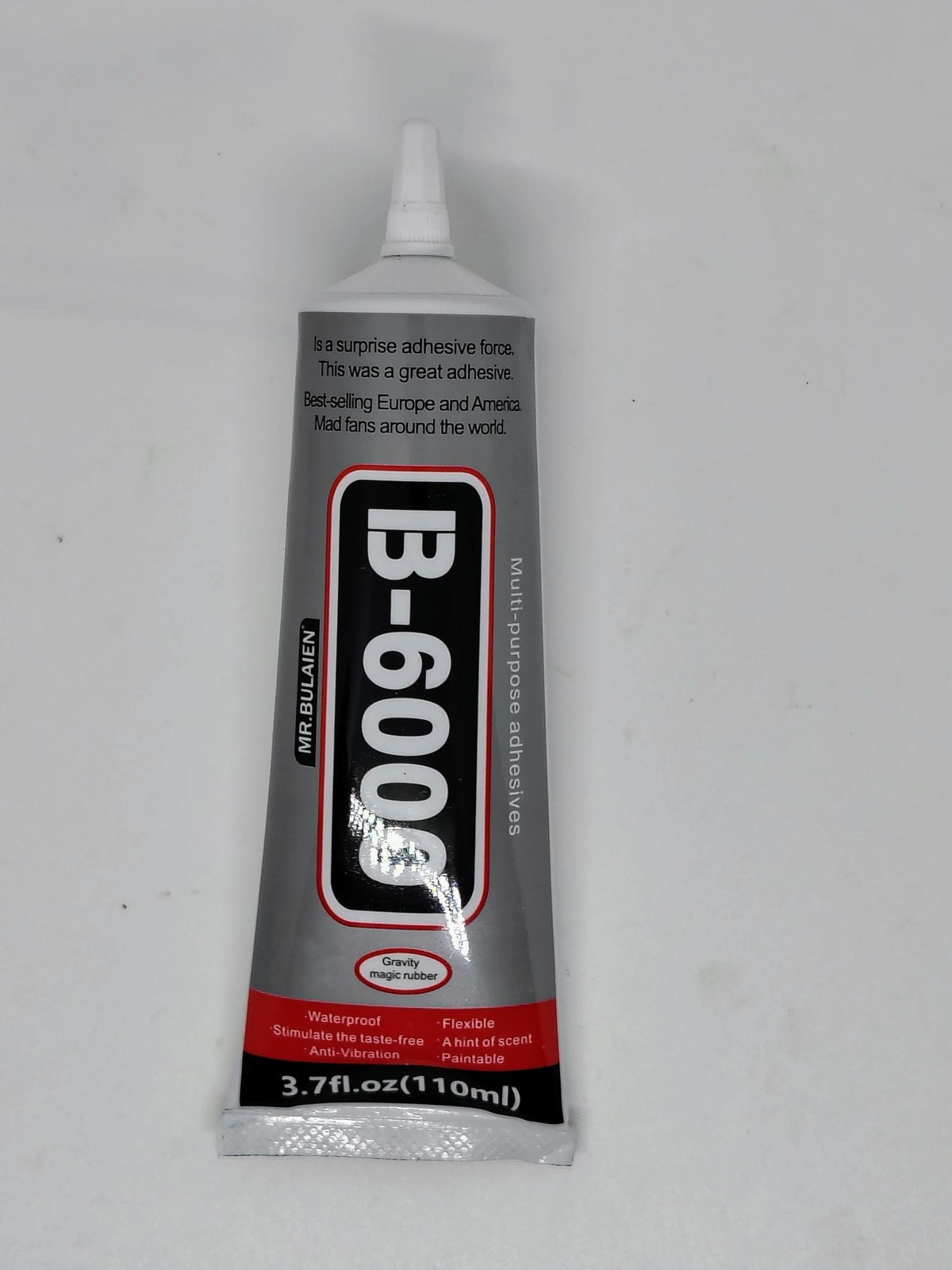 MR BULAIEN B-6000 clear flexible glue 110mL precision applicator front tube
