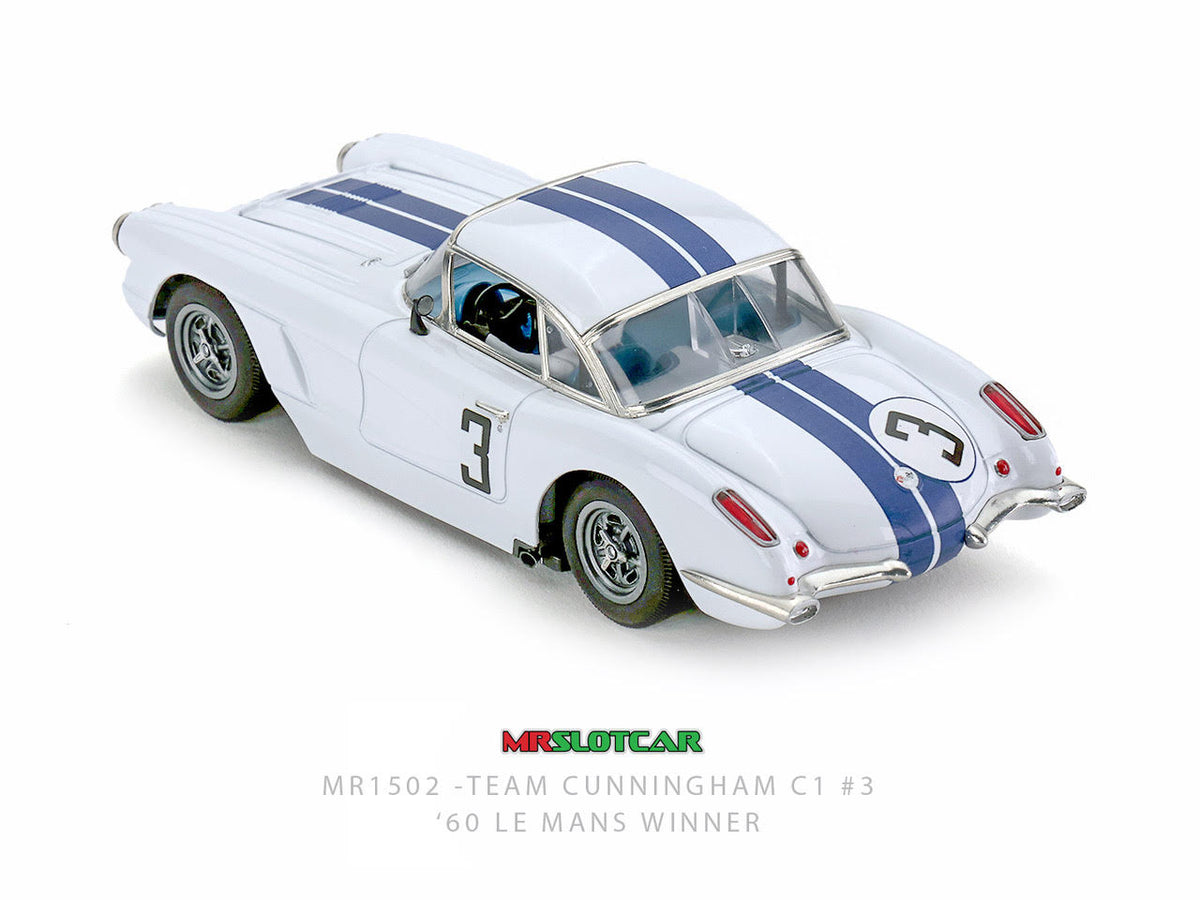 MR Slotcar MR1502 Team Cunningham Corvette C1 number 3 1960 Le Mans