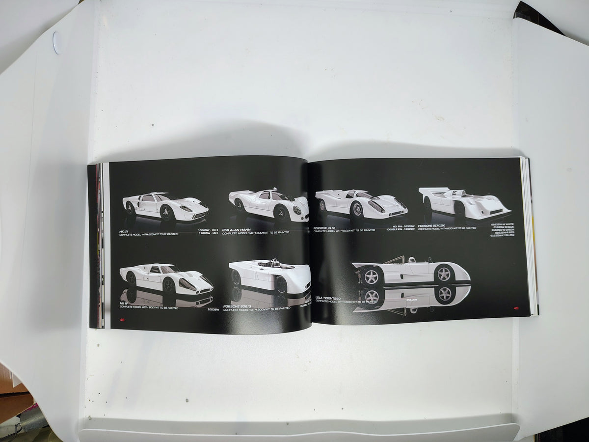 NSR 2026 catalog interior showing slot cars and body kits