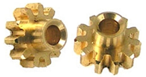 NSR 6810 10-tooth inline extralight brass pinions, pair