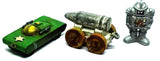 Vintage Bomb Carriage Handmade Tank and Robot