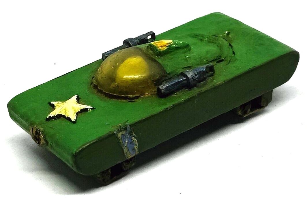 Vintage Bomb Carriage Handmade Tank and Robot