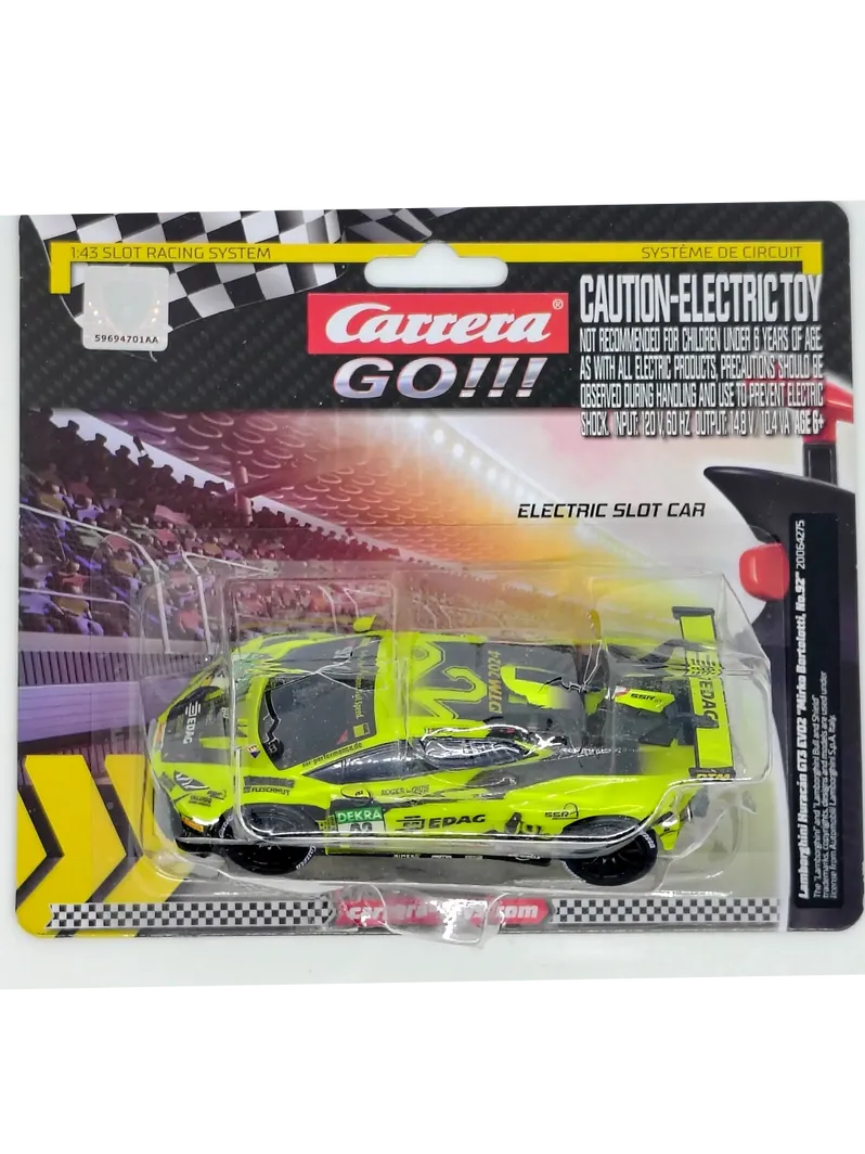 Carrera 64275 Lamborghini Huracan GT3 Evo II "Mirko Bortolotti, No.92", GO!!! 1/43