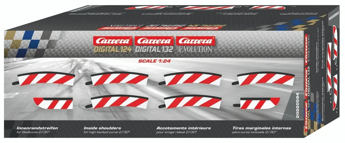 Carrera 20594 Inside Shoulder Banked Curve 2/30° - Digital 124/132 & Analog