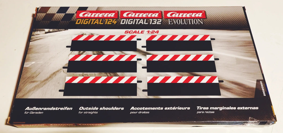 Track – Carrera 20560 Inside or Outside Shoulder for Straight, 6 Pieces