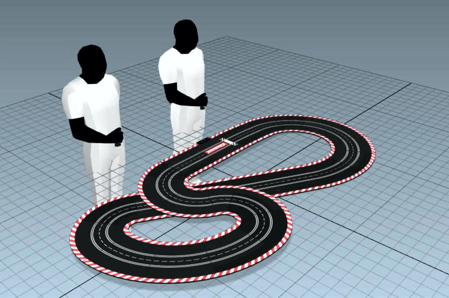 Cactus Analog Raceway a Super 1/32 or 1/24 slot car track for 5' x 10 table