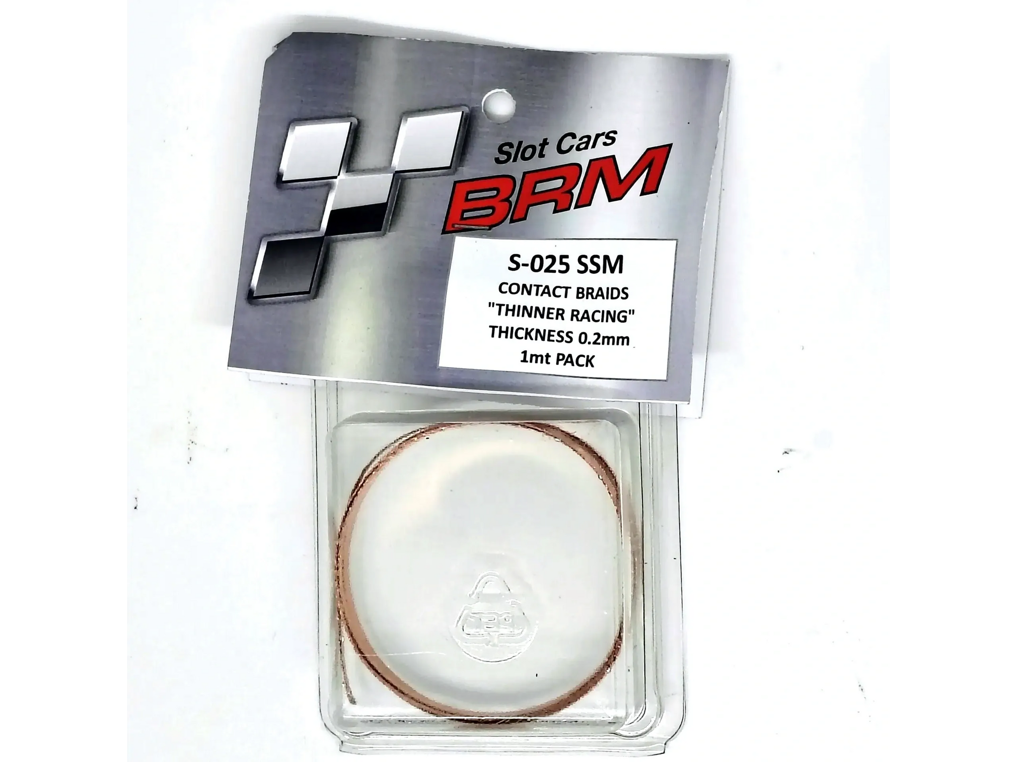 BRM Slot Cars 024SM Contact Braids 1 Meter .2mm thin copper