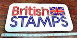 Decals – Vintage British Stamps Race Sponsor Sticker 3" x 5.5"