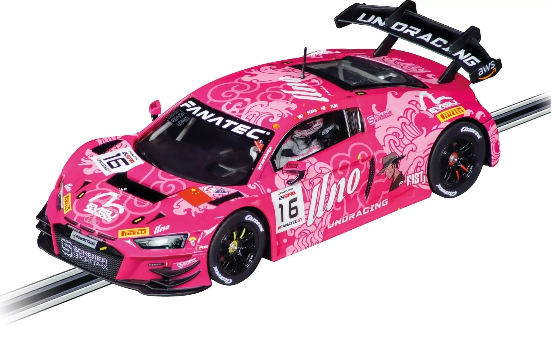 Carrera 32074 Audi R8 LMS GT3 evo II "Uno Racing Team, No.16" 1/32 digital