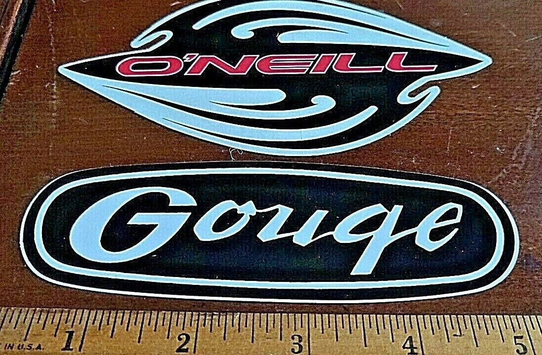 90's Vintage O'neill & Gouge peel and stick decal 4.5". Not reproduction!