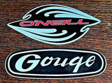90's Vintage O'neill & Gouge peel and stick decal 4.5". Not reproduction!