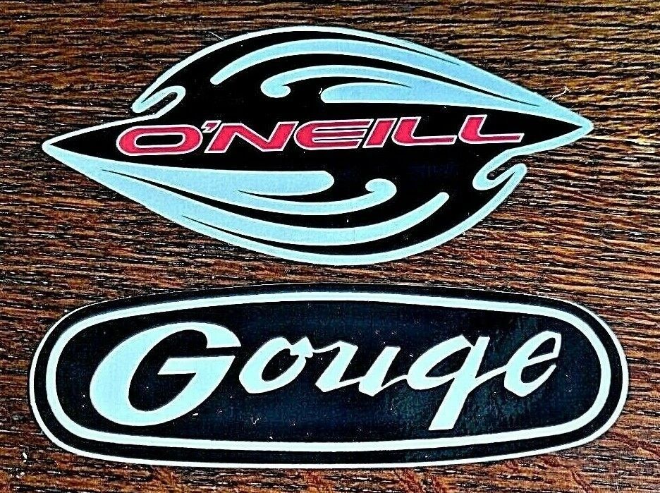 90's Vintage O'neill & Gouge peel and stick decal 4.5". Not reproduction!