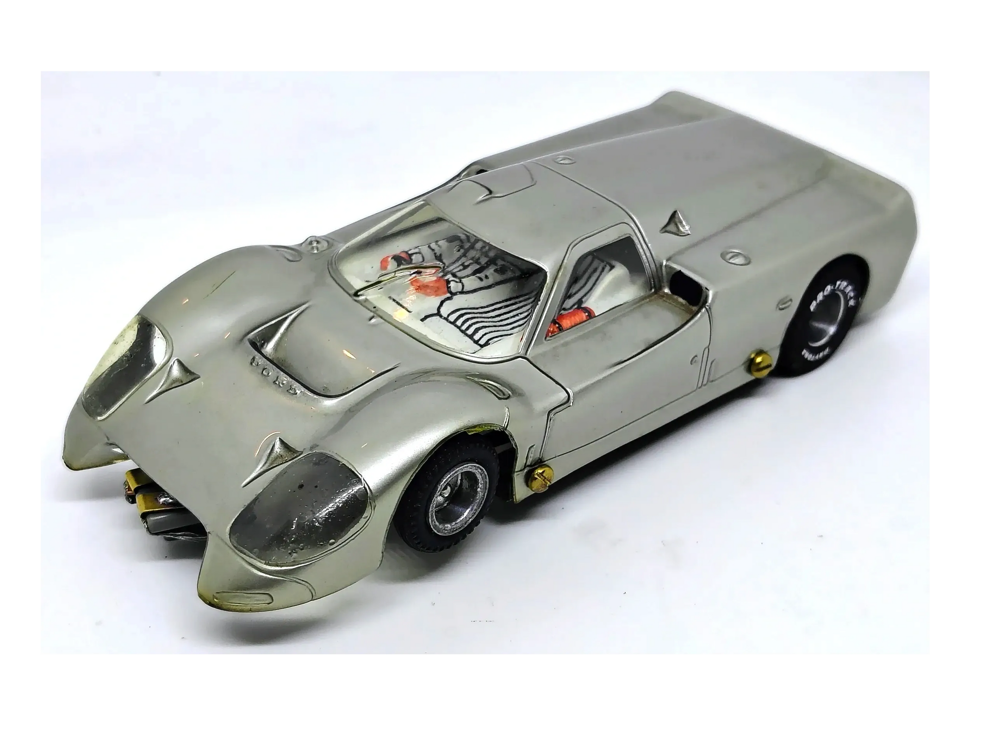 1967 Scratchbuilt Ford J-Car – 1/24 Scale Slot Car with rewound Mabuchi 26D