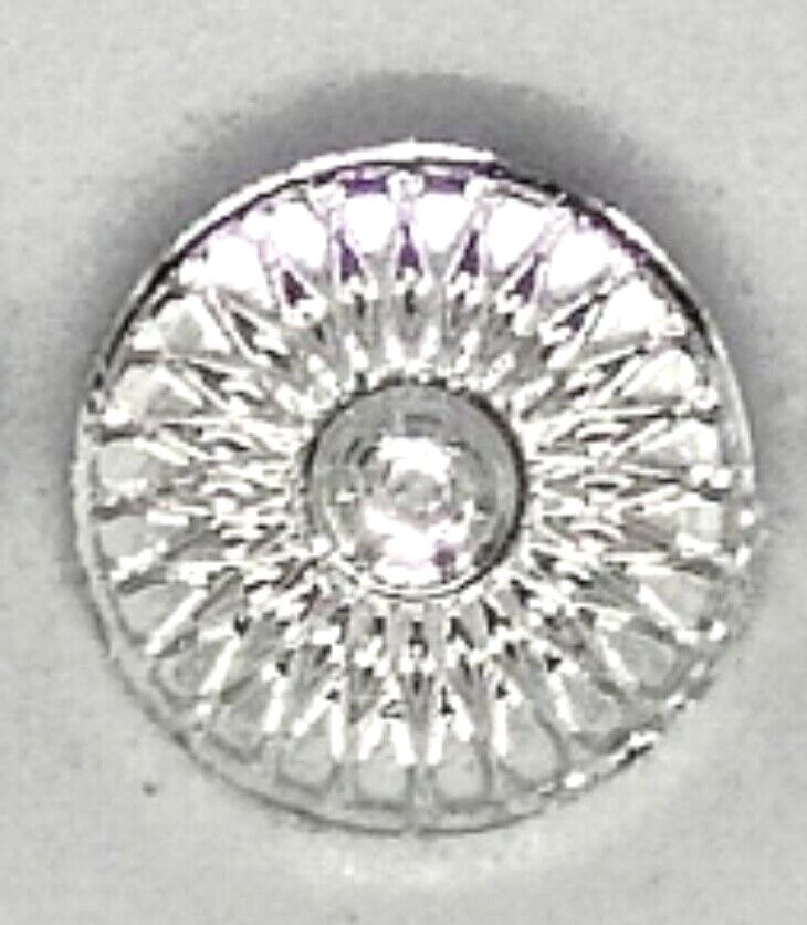 Wheel inserts 1/32 chrome .4" diameter. Set of four.