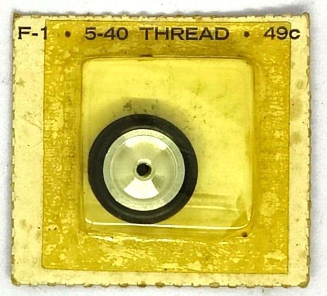 Vintage Front O-ring Wheels. 3/4" X 1/8" for 1/8" Thread NOS in sealed package