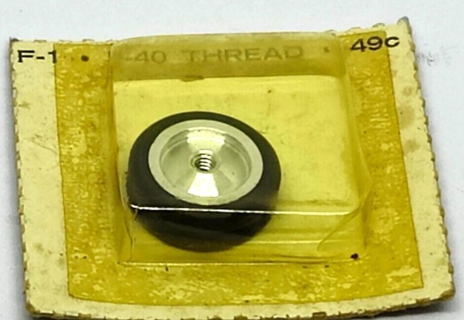 Vintage Front O-ring Wheels. 3/4" X 1/8" for 1/8" Thread NOS in sealed package