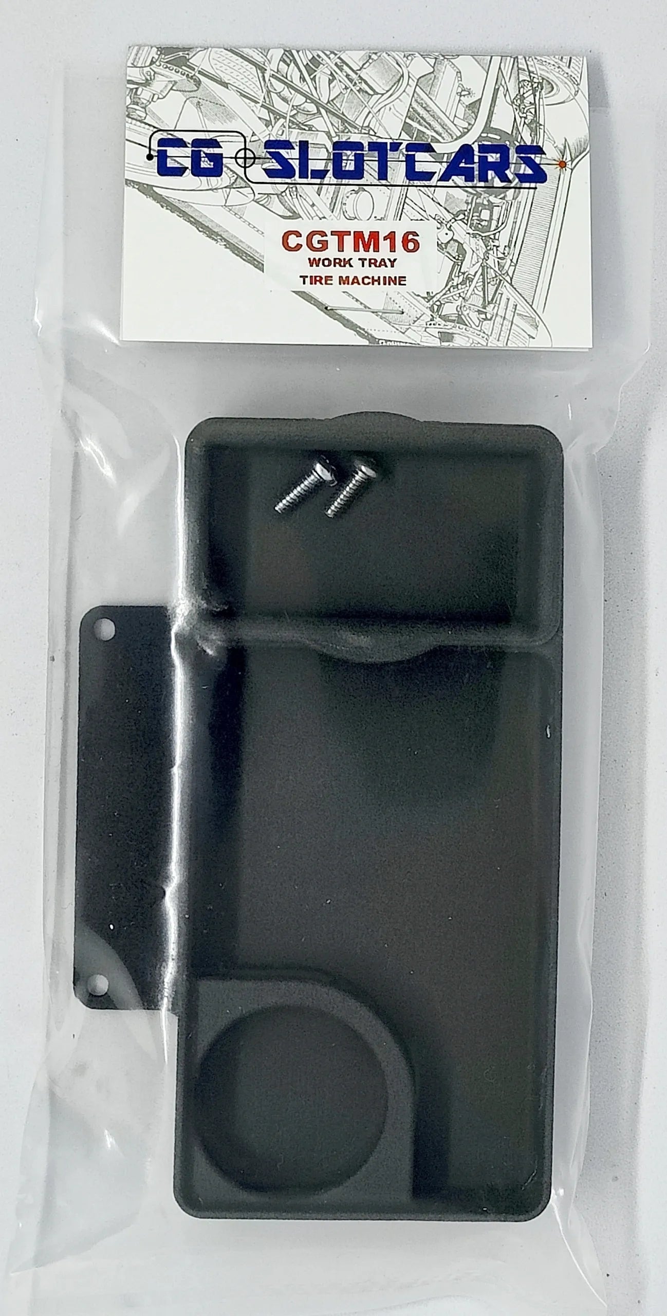 CG Slotcars CGTM16 Modular Tire Machine Parts Tray.