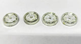 Wheel Inserts, 1/24 Chrome wheel inserts .525" diameter. Set of four.