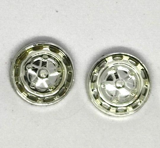 Wheel Inserts, 1/24 Chrome wheel inserts .525" diameter. Set of four.