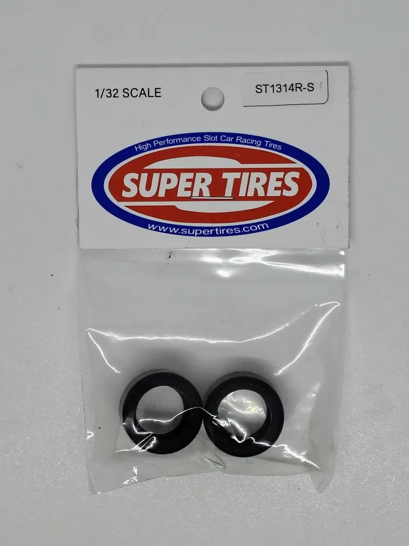 Super Tires ST1314R-S Rounded Silicone Tires for Carrera 1:32 Next Gen Camaro NASCARs