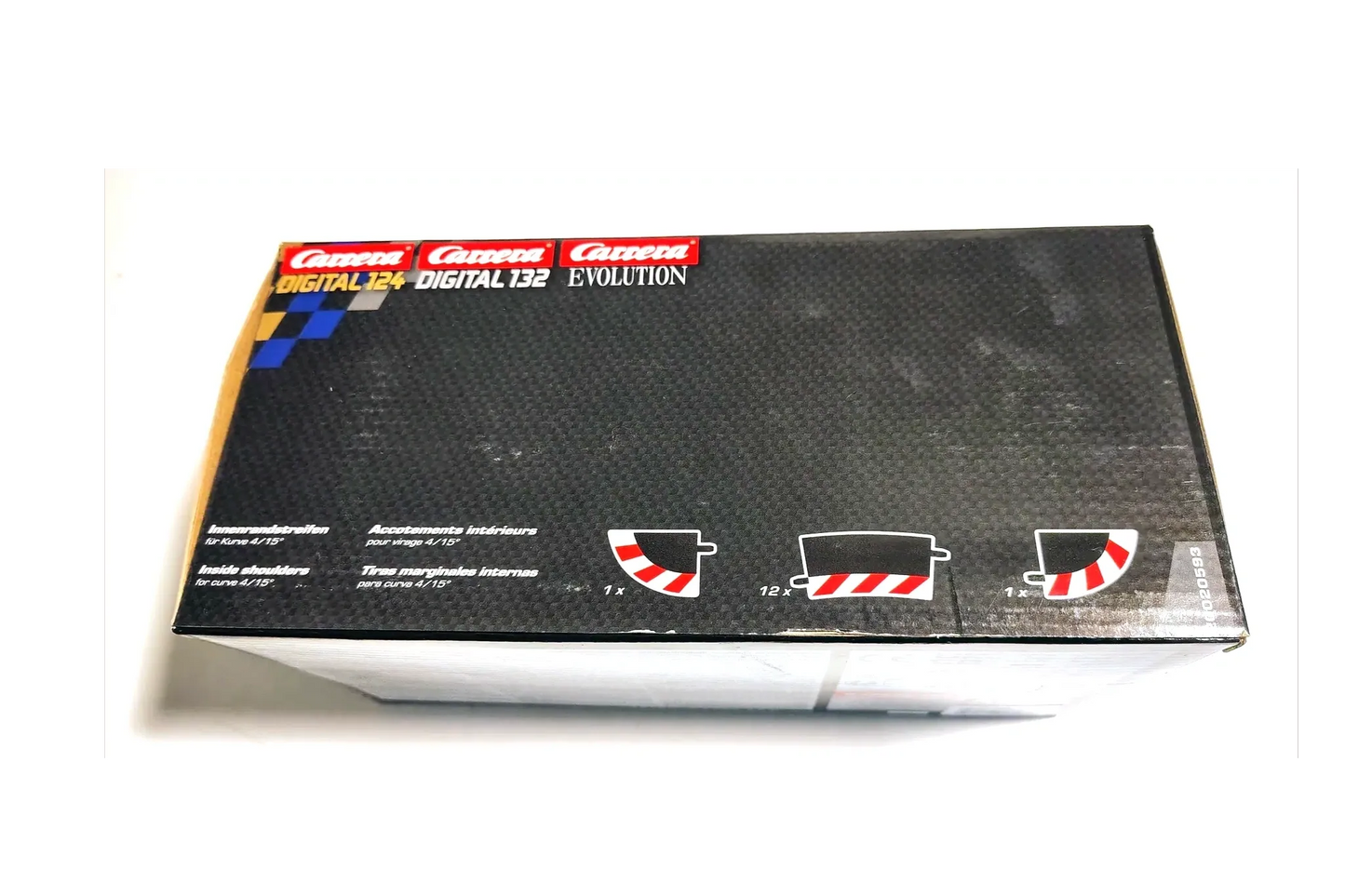 Carrera 20593 Outside Shoulders for Curve 4/15° Package of 12