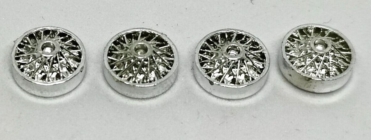 Wheel inserts, Strombecker 1/32 Wire .4" diameter. Set of four.