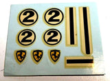 Strombecker Ferrari Vintage Decal Sheet – 1/32 – Original Issue