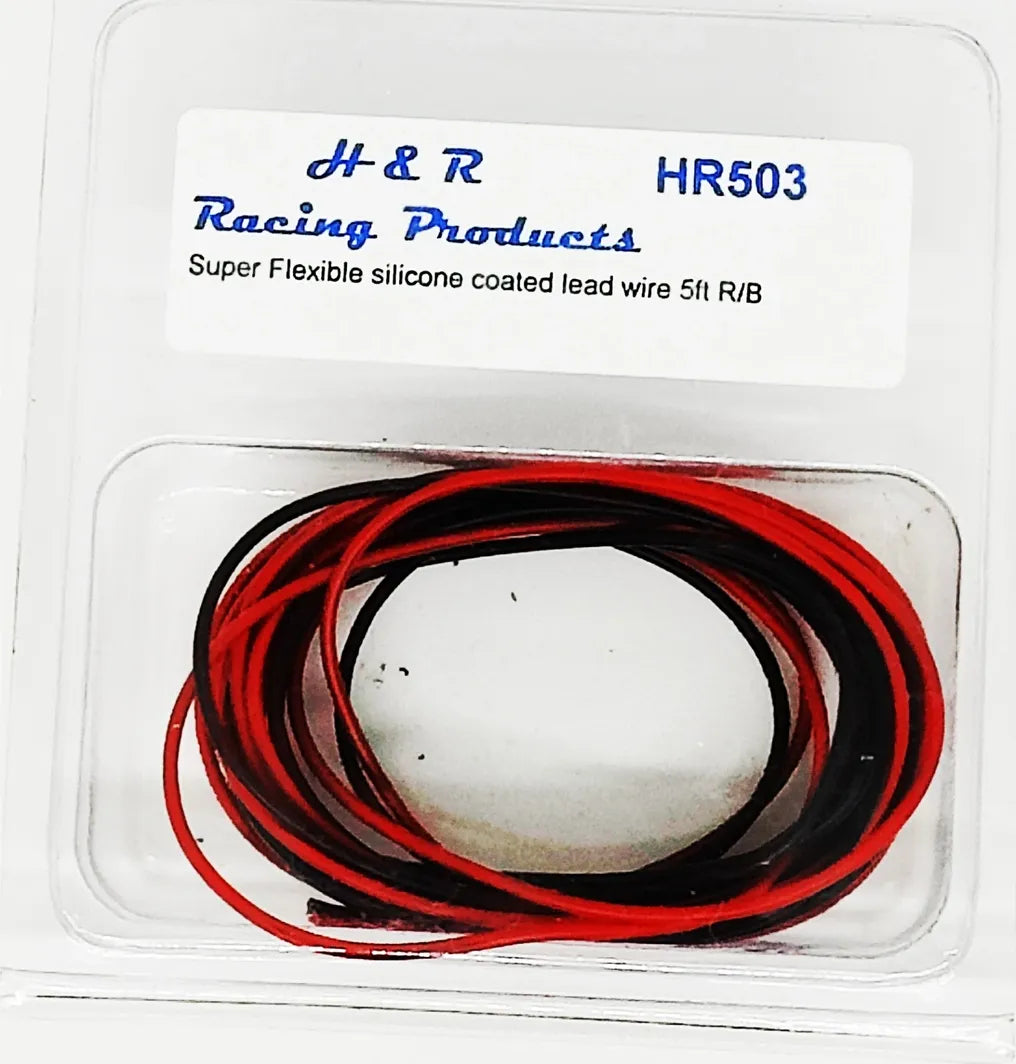 H&R Racing HR0503 Super flexible silicone lead wire - 5 feet red & 5 feet black