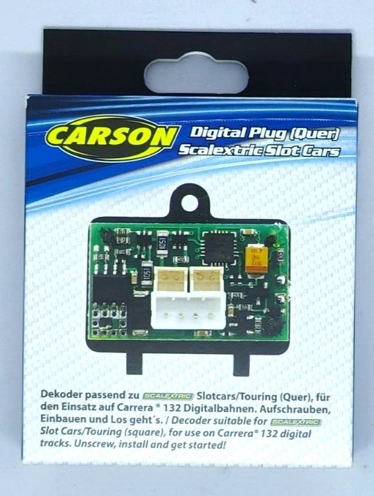 Carson Plug enables DPR Scalextric & Pioneer Slot Cars on Carrera Digital track
