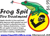 FrogSpit Tire and braid treatment 2 Oz bottle.