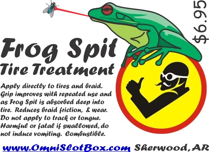 FrogSpit Tire and braid treatment 2 Oz bottle.