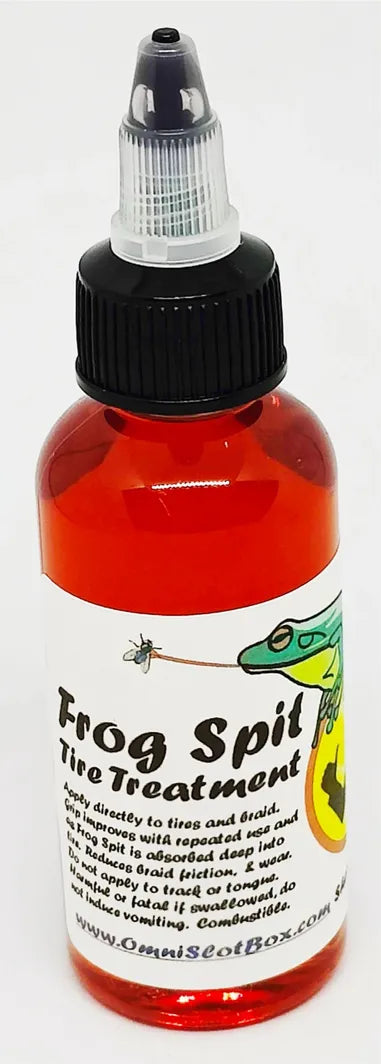 FrogSpit Tire and braid treatment 2 Oz bottle.