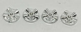 Strombecker 1/32 Five Spoke wheel inserts .4" diameter. Set of four.