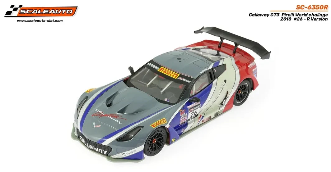 Scaleauto SC-6350R - Corvette Callaway GT3 #26 - '18 PWC - R Series