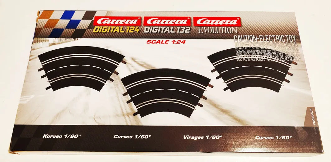 Carrera 20571 Curve 1/60°, 3 Pieces - Digital 124/132 & Analog